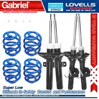Front Rear Super Low Gabriel Ultra Shocks Coil Springs for Ford Mondeo HA HB