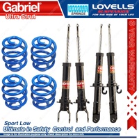 Front Rear Sport Low Gabriel Ultra Shocks + Coil Springs for Ford Fairlane AU