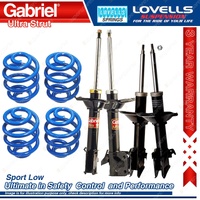 F+R Sport Low Gabriel Ultra Shocks Coil Springs for Subaru Impreza GD9 GDA GDE