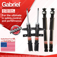 Gabriel Front + Rear Ultra Shock Absorbers for Renault Clio X98 MKIV Hatch 13-On
