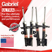 Gabriel Front + Rear Ultra Strut Shock Absorbers for Fiat 500X 1368cc SUV 15-On