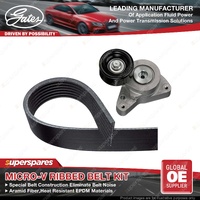 Gates Micro-V Ribbed Belt Kit for Honda Accord Euro CL CN CR-V Re 2.4L 2003-2012
