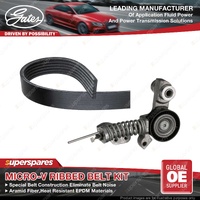 Gates Micro-V Belt Kit for Volvo S60 134 V40 526 525 V60 157 155 Xc40 536 Xc60