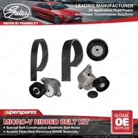 Gates Micro-V Ribbed Belt Kit for BMW 320 323 325 328 330 E46 520 523 528 E39 Z3