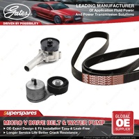 Gates Alt Drive Belt Kit + Water Pump for Ford Fairlane Fairmont Falcon BA BF FG