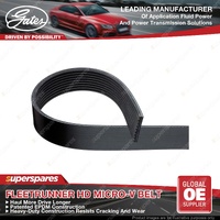 Gates FleetRunner Micro-V Drive Belt for DAF CF 85 XF 105 FA FT 12.9L 2005-ON