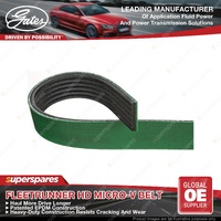 Gates A/C FleetRunner Micro-V Drive Belt for Freightliner FL Series FL112 10.8L