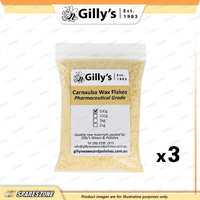 3 Gilly's Carnauba Wax Flakes 100g - Timber Polish and Wax Natural Timber Finish