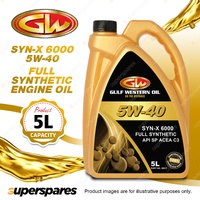 1 x Gulf Western SYN-X 6000 5W-40 API SP ACEA C3 Full Synthetic Engine Oil 5L
