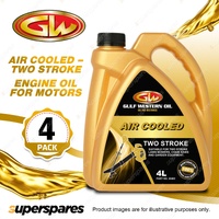 4 x Gulf Western Air Cooled Engine Oil Suitable For Two Stroke 4L