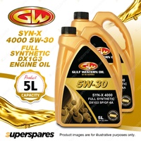 2 x Gulf Western SYN-X 4000 5W-30 DX1G3 SP/GF-6A Full Synthetic Engine Oil 5L