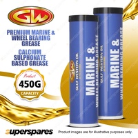 2 x Gulf Western Marine & Wheel Bearing Grease Calcium Sulphonate Based 450g