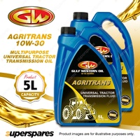 2 x Gulf Western Agritrans 10W-30 Universal Tractor Transmission Oil 5L