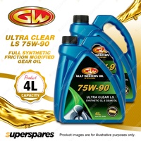 2 x Gulf Western Ultra Clear LS 75W-90 Full Synthetic Gear Oil 4L