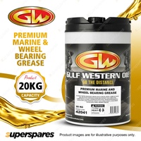 1 x Gulf Western Premium Marine & Wheel Bearing Water Resistant Grease 20KG