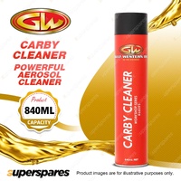 1 x Gulf Western Carby Cleaner Powerful Aerosol Cleaner Rapidly Removes 840ml