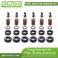 6 x Goss Fuel Injector Service Kits for Mazda 929 HC HD MPV LV 3.0 JEZE JEE 6Cyl