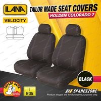 Middle Black Velocity Car Seat Covers for Holden Colorado 7 Trailblazer RG Wagon