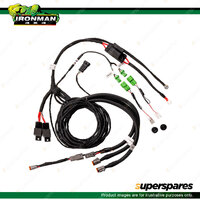 Ironman 4x4 Bullbar Patch Driving Light 7 Inch Loom IDLWL001 Offroad 4WD