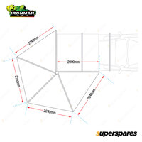 Ironman 4x4 Deltawing 270 Awning Right-Hand Side Driver IAWN270R045