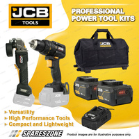 JCB Tools Professional Twin Kit Compact Combi Drill 75NM + 125mm Angle Grinder