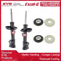2 Front KYB Shock Absorbers Strut Mount Kit for Alfa Romeo Mito 955 Hatch 09-12