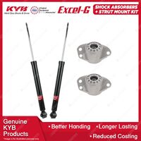 2 Rear KYB Shock Absorbers + Strut Top Mount Kit for Audi A1 8X TFSI TDI 10-ON