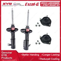 2 Front KYB Shock Absorbers + Strut Top Mount Kit for Ford Laser KJ 94-99