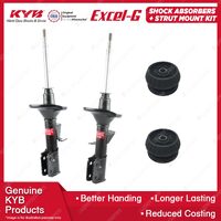 2 Front KYB Shock Absorbers + Strut Mount Kit for Holden Commodore One Tonner VY