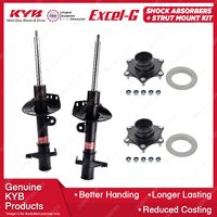 2x Front KYB Shock Absorbers + Strut Mount Kit for Honda CRV RE4 K24Z1 SUV 07-12