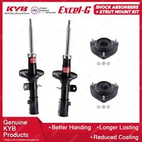 2 Front KYB Shock Absorbers Strut Mount Kit for Hyundai Getz TB Hatchback 02-11