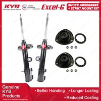 2 Front KYB Shock Absorbers Strut Mount Kit for Hyundai Santa Fe CM Wagon 09-12