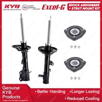 Pair Rear KYB Shock Absorbers Strut Mount Kit for Hyundai Tiburon GK Coupe 02-10