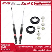 2 Rear KYB Shock Absorbers + Strut Mount Kit for Hyundai Santa Fe SM Wagon 00-06