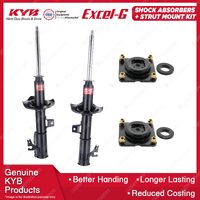 2 Front KYB Shock Absorbers + Strut Mount Kit for Mazda MPV LW AJ GY Wagon 99-06