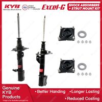 Pair Front KYB Shock Absorbers Strut Top Mount Kit for Mazda Tribute 5Z 6Z 8Z CU