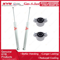 Pair Rear KYB Shock Absorbers Strut Top Mount Kit for Mercedes-Benz C-Class W204