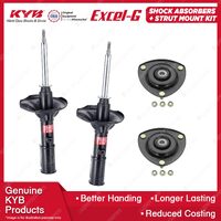 2 Front KYB Shocks Strut Mount Kit for Mitsubishi Nimbus UF RVR N11W N13W 91-98