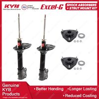2 Front KYB Shock Absorbers Strut Mount Kit for Mitsubishi Outlander ZE 03-06