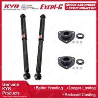 Pair Front KYB Shock Absorbers + Strut Top Mount Kit for Nissan Pulsar N15 95-98