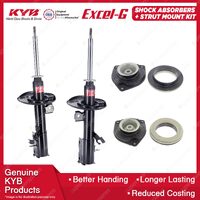 2 Front KYB Shock Absorbers + Strut Mount Kit for Nissan X-Trail T31 Wagon 07-12