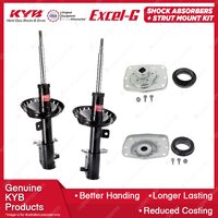 2x Front KYB Shock Absorbers + Strut Mount Kit for Peugeot Expert RHW 08-15