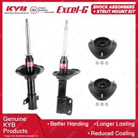 2 Front KYB Shock Absorbers Strut Mount Kit for Subaru Impreza GC GF 92-00