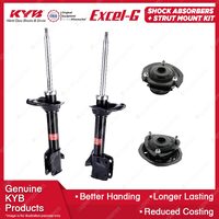 Rear KYB Shock Absorbers Strut Mount Kit for Subaru Impreza GDA WRX EJ205 02-05
