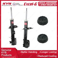 2 Front KYB Shock Absorbers Strut Mount Kit for Suzuki SX4 RW420 J20A J20B 07-on