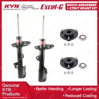 Front KYB Shock Absorbers Strut Mount Kit for Toyota Kluger GSU40R GSU45R 10-14