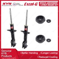 2 Front KYB Shocks Strut Mount Kit for Volkswagen Golf Mk III Passat 3A Vento 1H