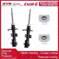 2 Front KYB Shock Absorbers Strut Mount Kit for Volvo S60 S80 Sedan Wagon 98-08