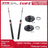 2 Front KYB Shock Absorbers + Strut Top Mount Kit for Volvo 740 940 960 84-96