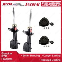 Pair Front KYB Shock Absorbers + Strut Mount Kit for Daihatsu Terios J100G J102G